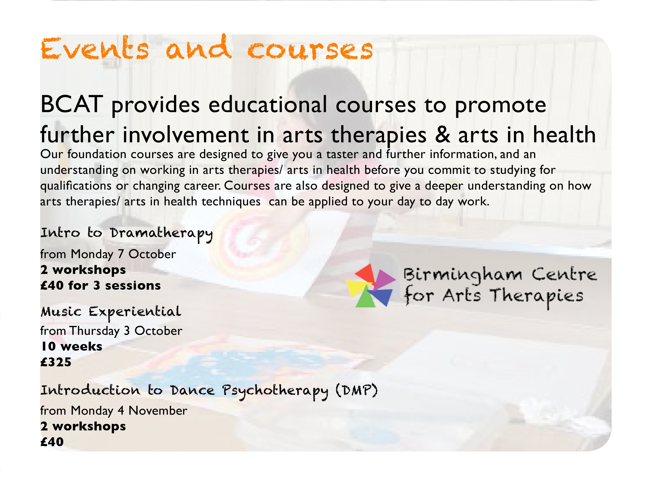 Birmingham Centre for Arts Therapies